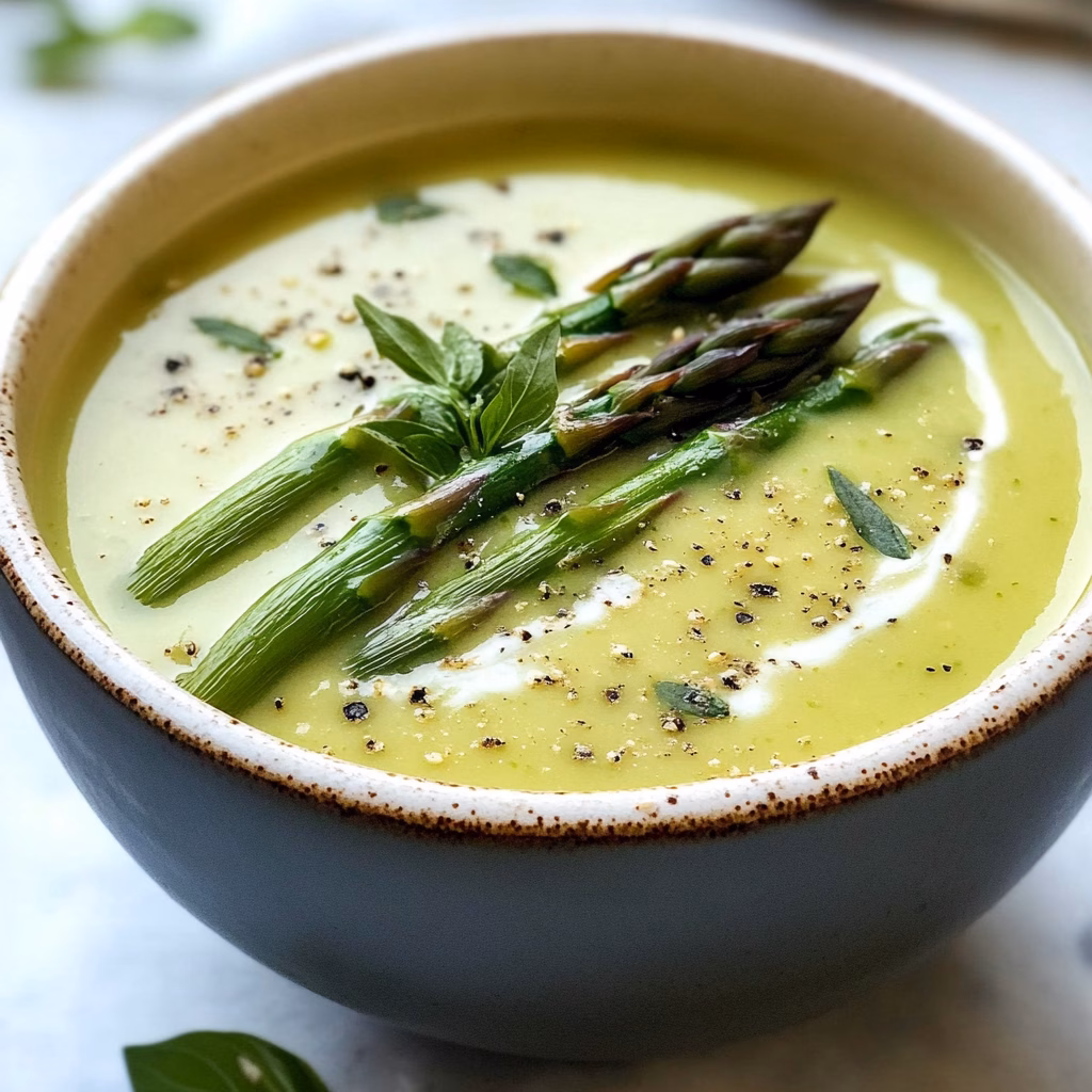 Warm up with this delightful creamy asparagus soup that’s both comforting and nutritious! Made with fresh asparagus, garlic, and a hint of lemon, this recipe is perfect for springtime brunches or cozy dinners. Enjoy a bowl that’s rich in flavor while being light and healthy. Save this recipe for your next gathering or when you need a quick, delicious meal!