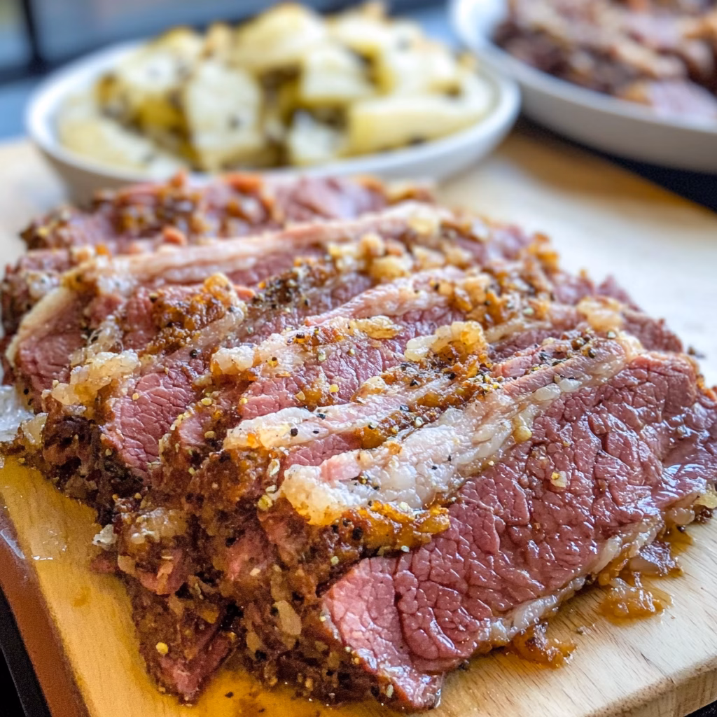 Tender, crispy slow cooker corned beef is here to impress! With its juicy flavor and perfectly crispy edges, this dish is perfect for family dinners or festive celebrations. Made with simple ingredients, it's easy to prepare and sure to be a hit at your table. Save this recipe for your next gathering and treat your loved ones to a delicious meal!