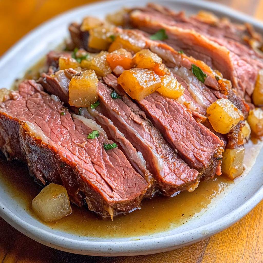 Transform dinner time with this easy Crock Pot Corned Beef recipe! Packed with flavorful spices and tender meat, it's perfect for hearty family meals or special occasions. Just set it and forget it for a delicious dish that pairs beautifully with veggies or a side of potatoes. Save this recipe now for a cozy night in!