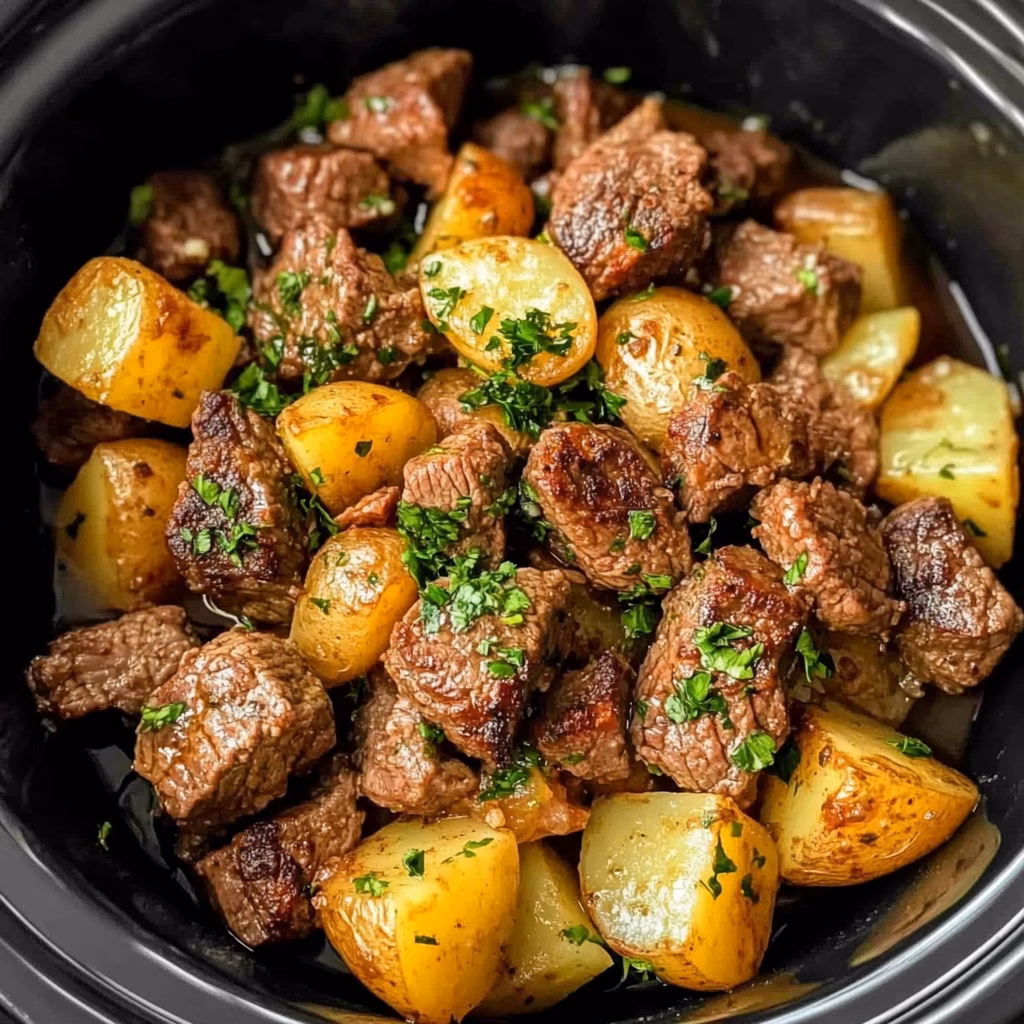 Enjoy a hearty meal with this easy Crockpot Steak and Potatoes recipe! Juicy steak paired with tender potatoes creates a comforting dish that’s perfect for busy weeknights. With minimal prep and all day to cook, it's a delicious option for family dinners or gatherings. Save this recipe for a satisfying meal that everyone will love!