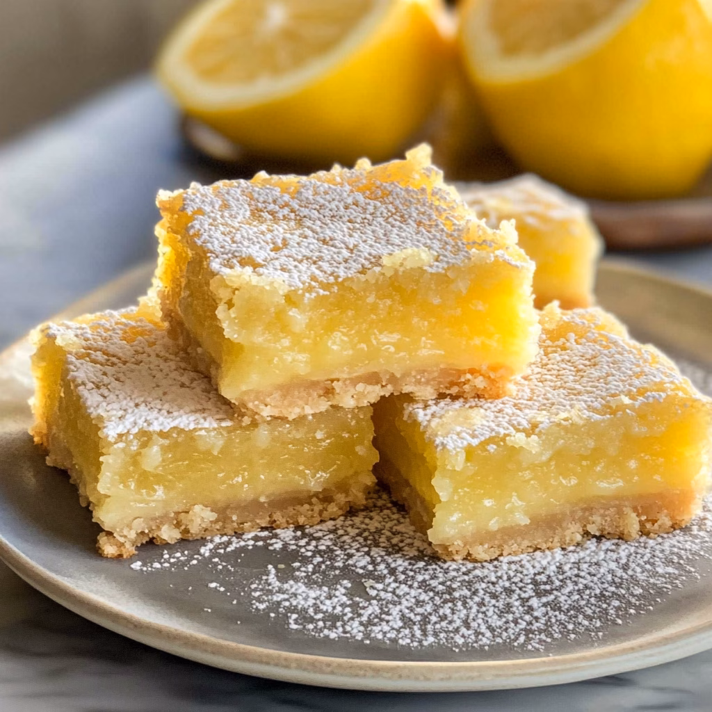 Brighten your dessert table with these delicious gluten-free lemon bars! Made with fresh lemons and a buttery crust, they’re the perfect balance of tart and sweet. Whether for a summer gathering or just a sweet treat at home, this recipe is sure to impress. Save this pin for a refreshing dessert you’ll want to make time and again!