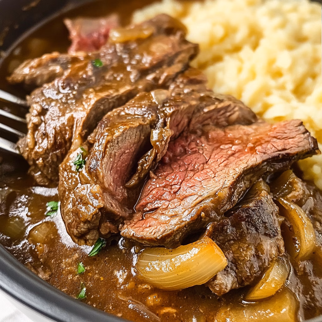 Treat yourself to tender, juicy ribeye steak made effortlessly in a crockpot! This recipe uses simple ingredients, allowing the rich flavors of the ribeye to shine through. Perfect for busy weeknights or a special Sunday dinner. Save this pin to enjoy melt-in-your-mouth steak anytime you want!