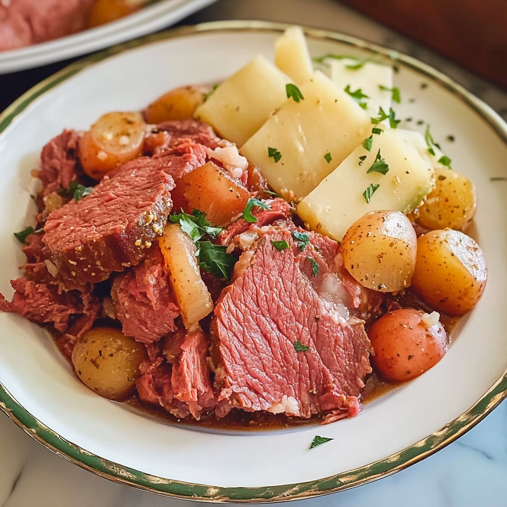 Looking for an easy and tasty meal? This Slow Cooker Corned Beef recipe is just what you need! Tender, flavorful meat with spices makes it perfect for a cozy dinner or a holiday feast. Pair it with cabbage or potatoes for a complete meal. Save this recipe to enjoy a delicious, hassle-free dish any time!