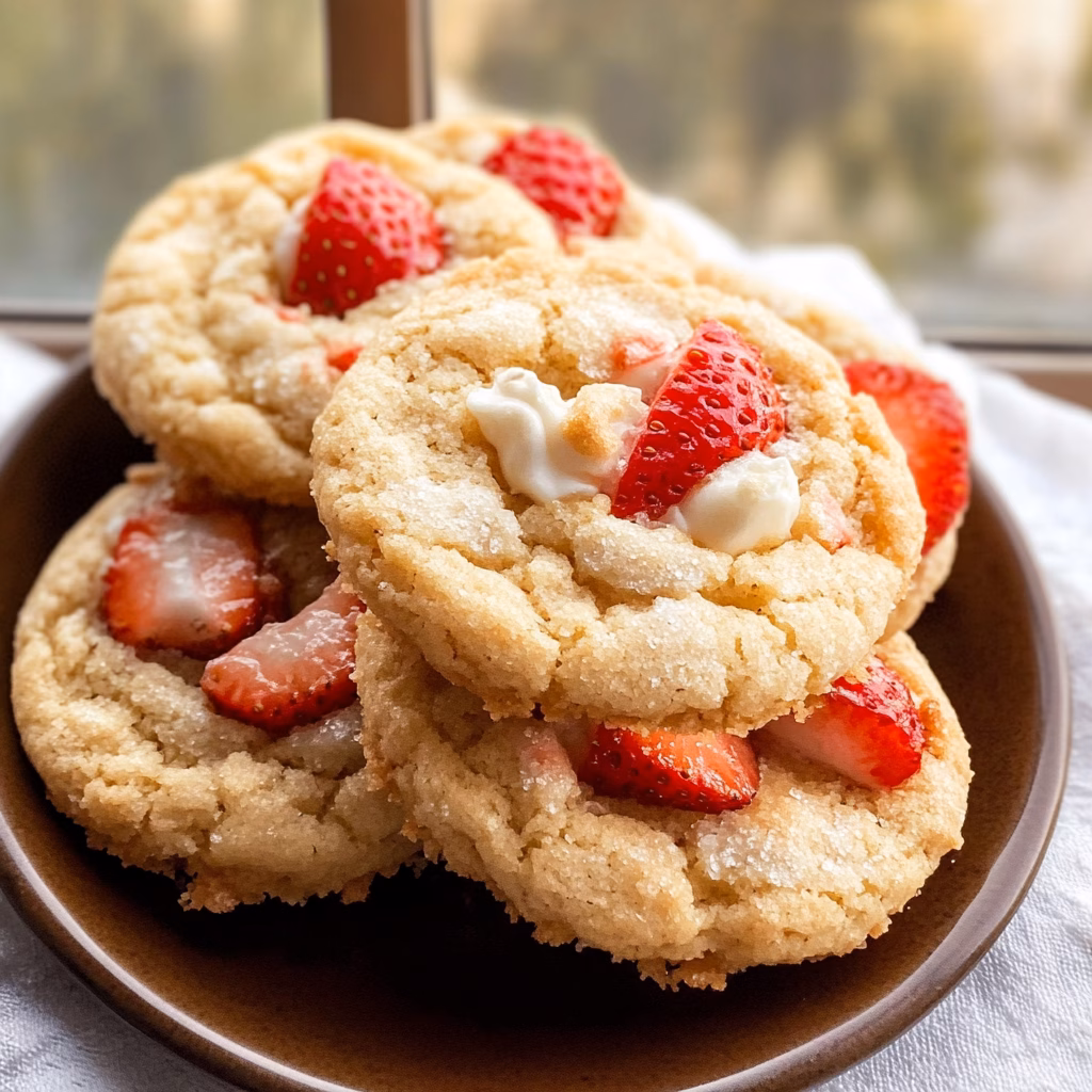 Looking for a delightful treat? These Strawberry Shortcake Cookies combine the sweetness of fresh strawberries with buttery cookie goodness. Perfect for summer picnics or afternoon tea, they're a crowd-pleaser. Save this recipe for a sweet moment you'll want to enjoy again and again! 🍓🍪