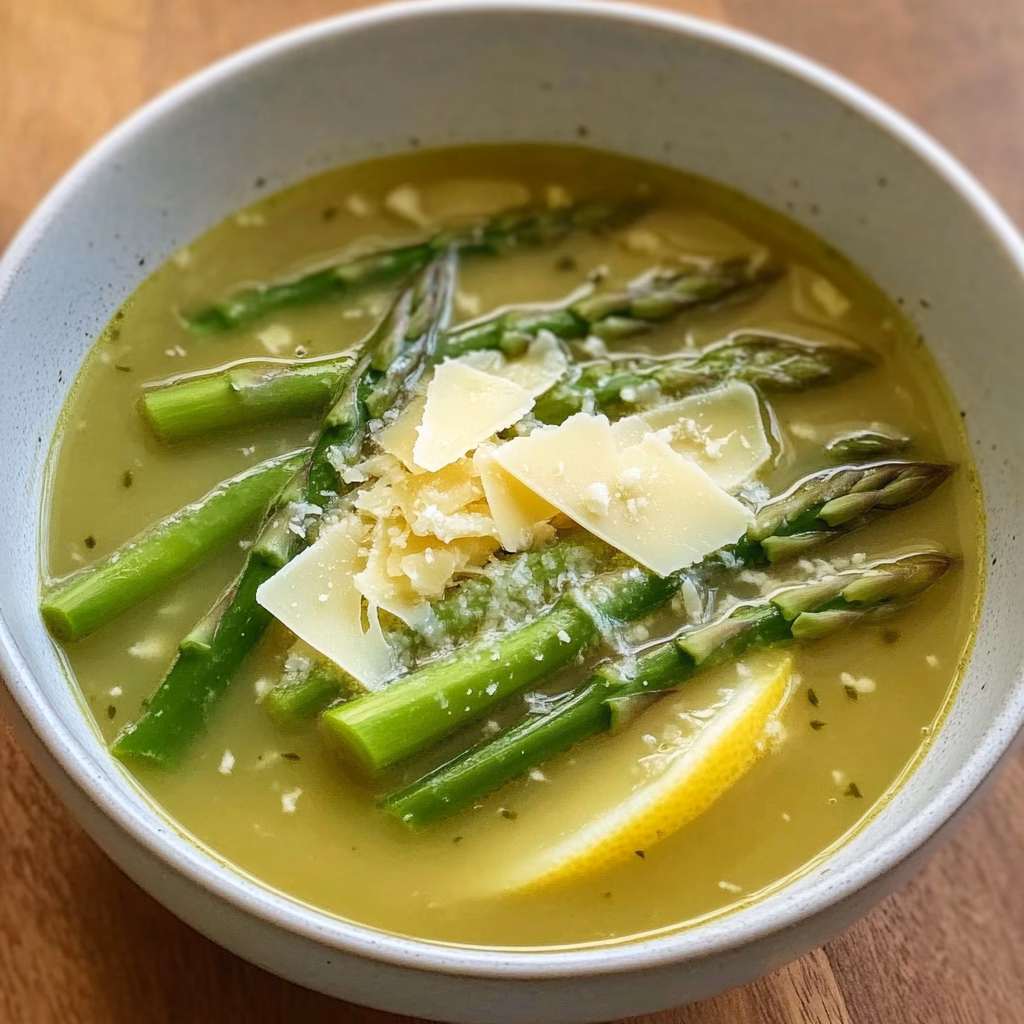 Start your culinary journey with this creamy Asparagus Soup that's brightened with zesty lemon and rich Parmesan. Perfectly balanced, this recipe showcases the fresh flavors of spring! Ideal for cozy dinners or elegant gatherings, be sure to save this delightful dish for your next menu. Your taste buds will thank you!