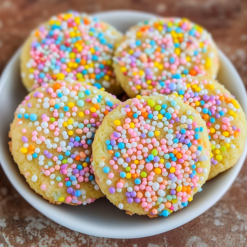 Bite into spring with these delightful Easter Sprinkle Cookies! Soft, buttery, and bursting with colorful sprinkles, they’re perfect for festive gatherings or cozy celebrations. Ideal for cookies with a fun twist, these treats are sure to bring joy. Save this recipe for an easy and cheerful addition to your Easter festivities!