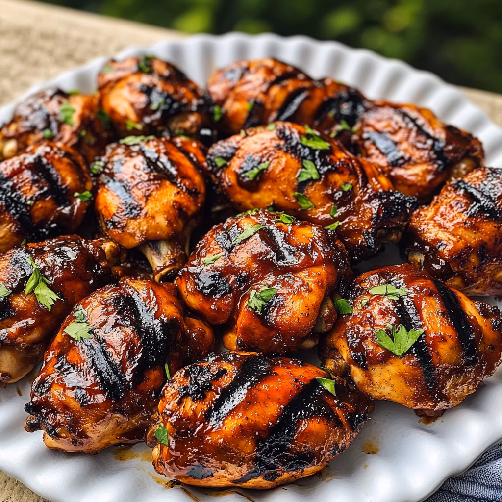 Juicy grilled BBQ chicken that's bursting with flavor! This easy recipe features a tangy homemade sauce that caramelizes beautifully on the grill. Perfect for summer gatherings, family dinners, or a simple weeknight meal. Don’t forget to save this recipe for your next barbecue and impress your friends with your grilling skills!
