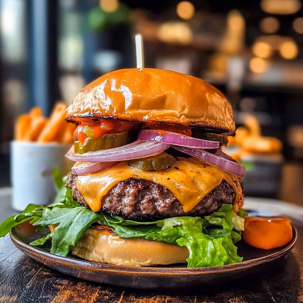 Juicy and flavorful, this grilled hamburger recipe is perfect for your next cookout! Made with high-quality ground beef, fresh herbs, and spices, it brings out the best flavors. Ideal for family gatherings or backyard barbecues. Save this recipe to make delicious burgers that everyone will love!