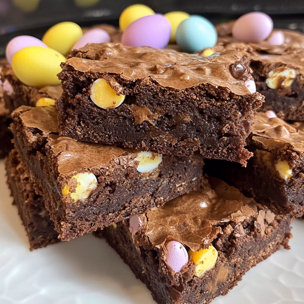 Get ready for the ultimate treat! These Mini Egg Brownies are rich, chocolatey, and packed with crunchy mini chocolate eggs that melt in your mouth. Perfect for Easter celebrations or any chocolate lover’s day! Save this easy recipe to impress your friends and family or enjoy a cozy night in with a delightful dessert. Don't miss out on these sweet bites!