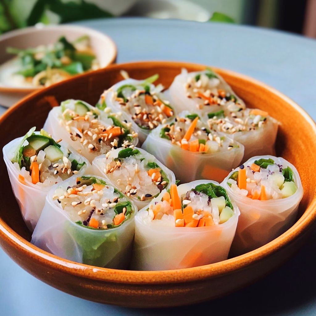 Enjoy these colorful and fresh Rainbow Rice Paper Rolls, perfect for any occasion! Packed with vibrant veggies and herbs, they’re both healthy and delicious. These rolls are a delightful way to impress your guests or make a tasty snack for yourself. Save this recipe and add a burst of color to your meals! Great for parties or light lunches.