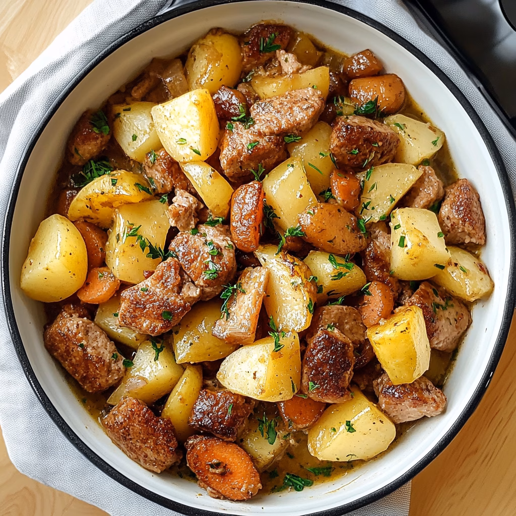 Warm up your weeknights with this hearty Slow Cooker Irish Dublin Coddle! Packed with flavors from crispy bacon, tender sausages, and creamy potatoes, this dish is a comfort food favorite. Perfect for family dinners or cozy gatherings. Be sure to save this recipe for a delicious Irish experience anytime you need a quick, satisfying meal!