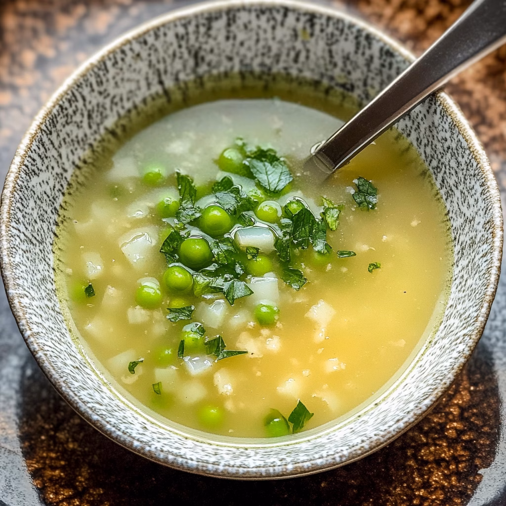 Warm up your day with this delightful Spring Onion and Pea Soup! Bursting with fresh flavors, this easy recipe highlights the sweet taste of peas and the aromatic zing of spring onions. Perfect as a light lunch or appetizer, it’s a bowl of comfort that you can whip up in no time. Save this recipe and enjoy a nutritious meal that's as simple as it is delicious!